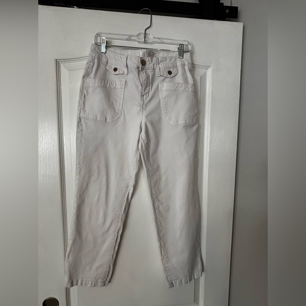 1822 Denim Women's Straight Leg Jeans in Cream
